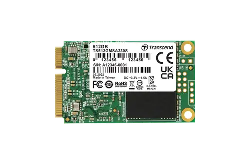 SSD Transcend MSA230S, 128GB, SATA3, mSATA 3D NAND