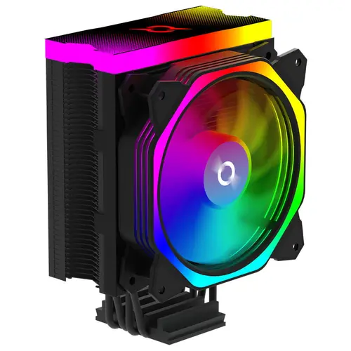 Cooler CPU AQIRYS Uranus, 120 mm,  iluminare ARGB (Negru)