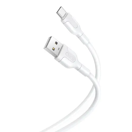 Cablu Date si Incarcare USB-A - USB-C XO Design NB212, 18W, 1m, Alb
