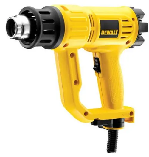 Suflanta cu aer cald DeWalt D26411, 1800 W, 450 l/min debit aer, 600°C temperatura maxima + duza conica + duza lata in forma de coada de peste