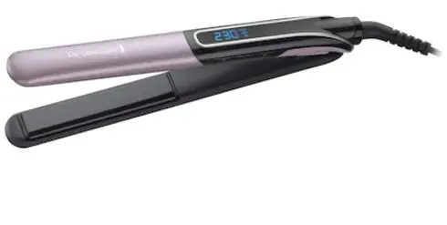 Placa de indreptat si ondulat parul Remington S6700, Ceramica, Ecran digital (Negru/Mov)