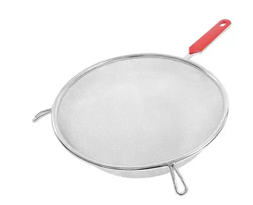 Strecuratoare ZOKURA Z1136, 22cm, inox (Argintiu/Rosu)