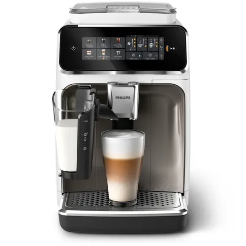 Espressor automat PHILIPS S3300 LatteGo EP3343/90, 1.8l, 6 bauturi, 1500W, 15 bar (Alb/Negru)