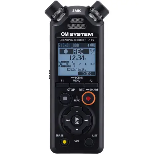 Reportofon stereo OLYMPUS OM SYSTEM LS-P5, PCM liniar