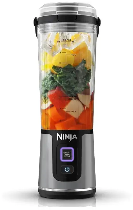 Blender fara fir Ninja Blast BC151EUNV, 300W, 530 ml, baterie li-ion, Negru