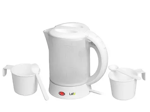 Fierbator de apa Lafe CEG0010.1, 650 W, 0.6 l, 2 cesti, 2 lingurite (Alb)
