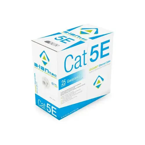 Cablu PVC, U/UTP, cat.5e, 4PR, Eca, 305m, ALANTEC