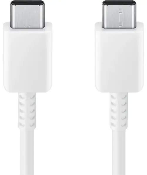 Cablu Date si Incarcare USB-C - USB-C Samsung EP-DA705BWE, 25W, 1m, GP-TOU021RFBWW, Bulk (Alb)