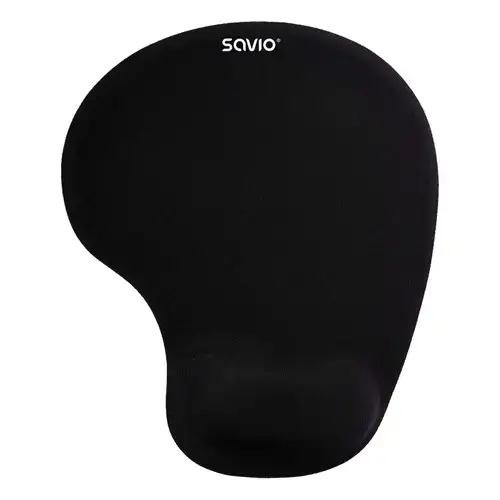 Mouse pad cu gel SAVIO MP-01B (Negru)