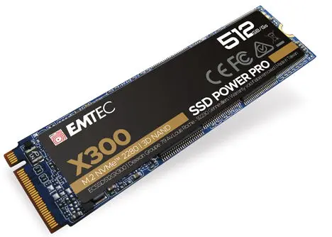 SSD EMTEC X300 Power Pro, 512GB, PCI Express x4, NVMe PCIe M.2