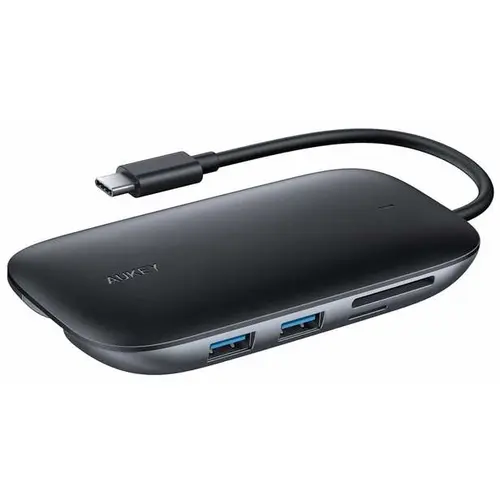 Hub Aukey CB-C71, Negru