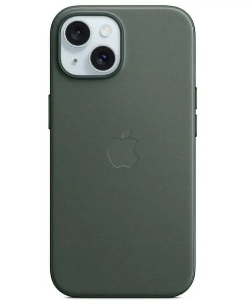 Husa Protectie Spate Apple FineWoven Case MagSafe pentru Apple iPhone 15 (Verde)