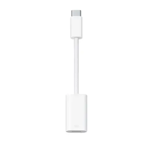 Adaptor Apple MUQX3ZM/A, USB-C - Lightning (Alb)