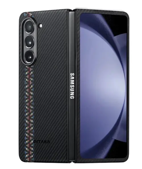 Husa Pitaka Fusion Weaving Air Case Rhapsody, 600D Aramida, pentru Samsung Galaxy Z Fold 5 (Negru)