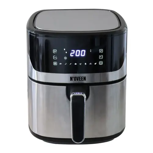 Friteuza cu aer cald NOVEEN AF550, capacitate 6.5L, sistem incalzire rapida RAPID AIR, panou tactil cu afisaj LED, 8 programe automate, 1600W