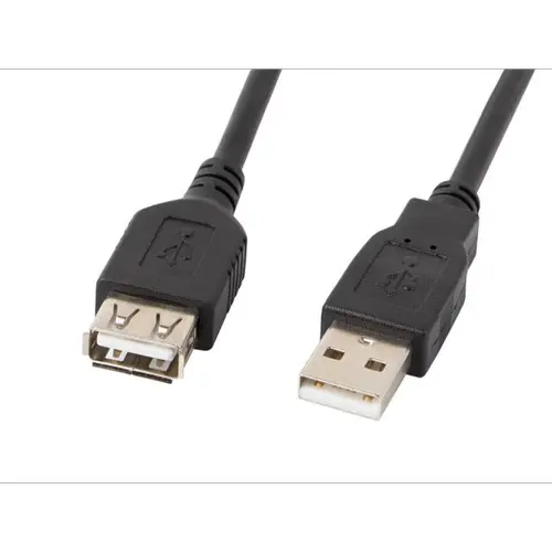 Cablu Lanberg, USB 2.0, AM/AF, 1.8, Negru