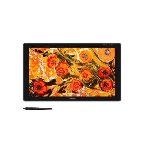 Tableta grafica Huion Kamvas 22 Plus, USB C, Stilou PW517, Negru