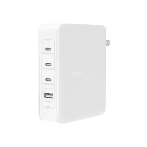 Incarcator retea Belkin BoostCharge Pro, 140W GaN cu 4 porturi (Alb)