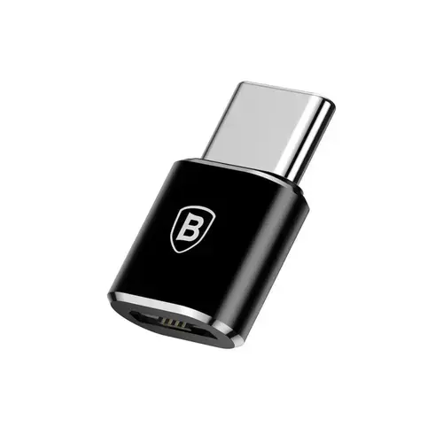 Adaptor Baseus micro-USB, USB, Negru