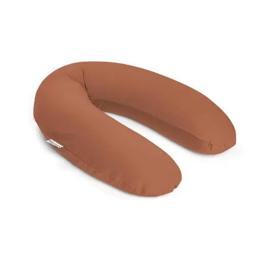 Perna mare Doomoo pentru gravide si bebelusi 3 in 1, bumbac organic Buddy Tetra Jersey Terracotta