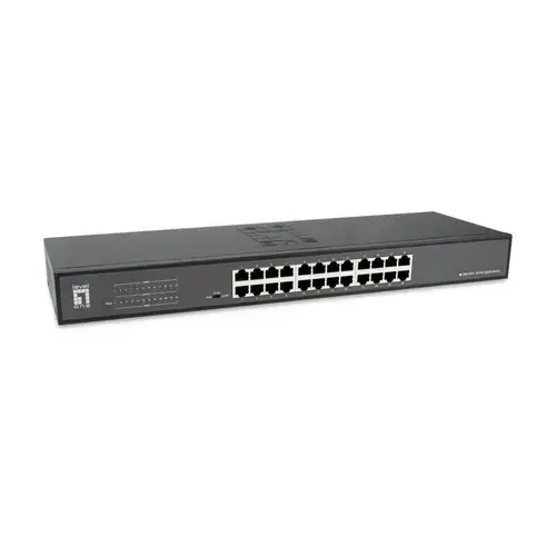 Switch LevelOne, Gigabit, 24 porturi, Negru