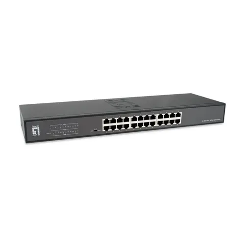 Switch LevelOne, Gigabit, 24 porturi, Negru