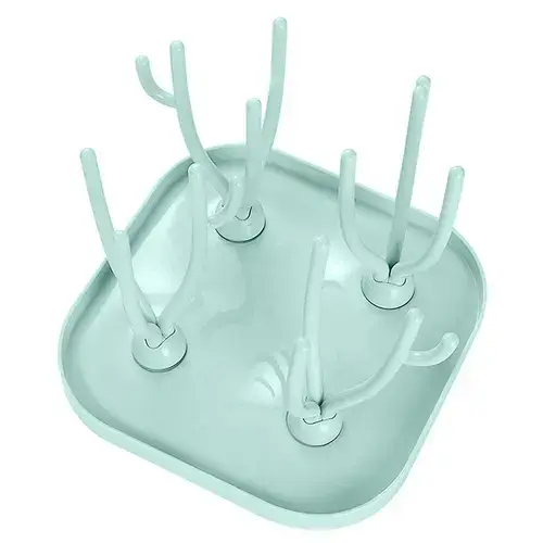 Suport pentru uscarea biberoanelor si accesoriilor Lorelli, Mint Green