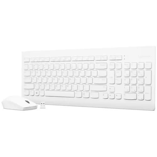 Kit tastatura si mouse Lenovo 510, US layout, Alb