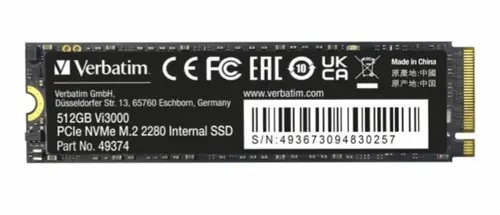 SSD Verbatim Vi3000, 512GB, PCIe NVMe M.2