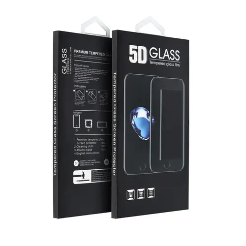 Folie de protectie Ecran OEM pentru Huawei Mate 20 Lite, Sticla Securizata, Full Glue, 5D, Neagra