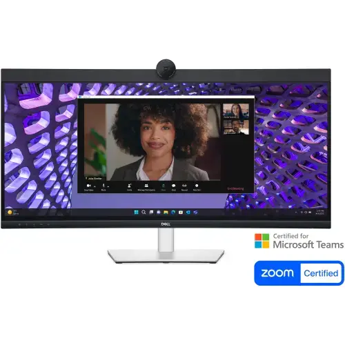Monitor IPS LED Dell 34inch P3424WEB, WQHD (3440 x 1440), HDMI, DisplayPort, Ecran Curbat (Negru/Argintiu)