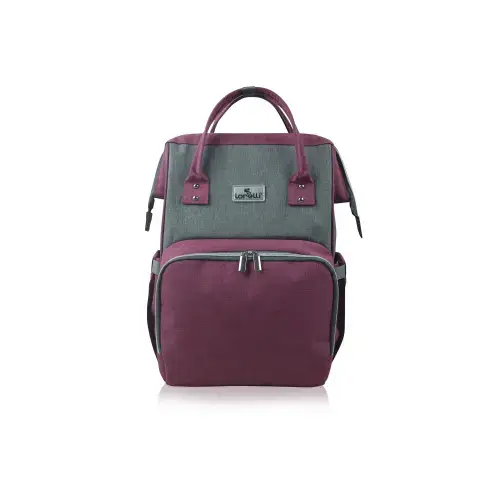 Rucsac accesorii bebelusi Lorelli Tina, multiple compartimente, Pink si Grey