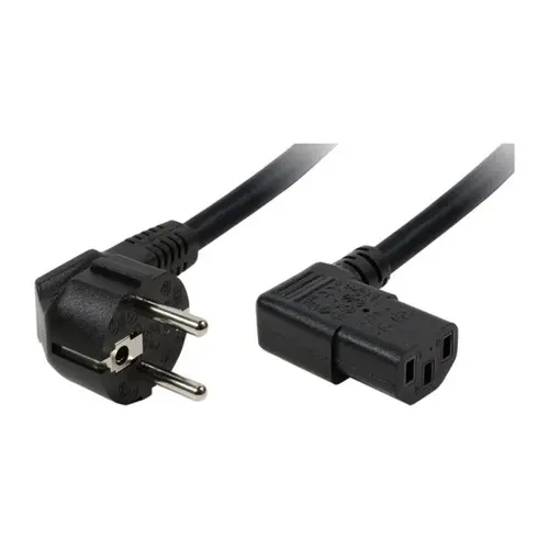 Cablu alimentare PC LogiLink CP103, Schuko-C13, conector 90 grade, lungime 2m