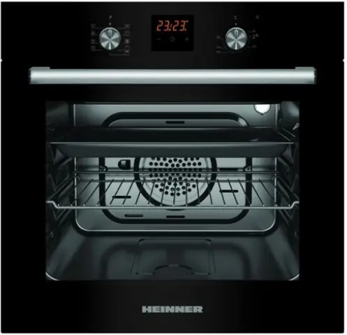 Cuptor incorporabil Heinner HBO-S569LDTGC-GBK, 56 L, 9 functii, Grill, Clasa A, (Negru)
