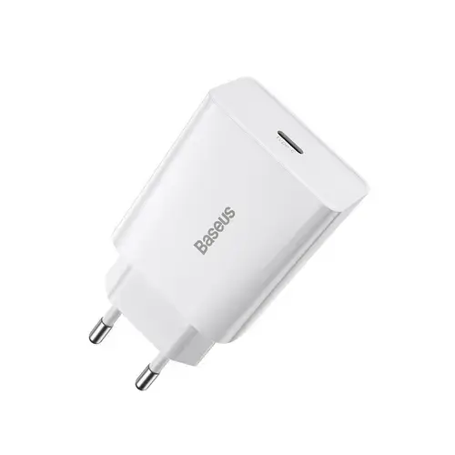 Incarcator retea Baseus, Speed Mini, USB-C, PD, 3A, 20W (Alb)
