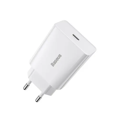 Incarcator retea Baseus, Speed Mini, USB-C, PD, 3A, 20W (Alb)