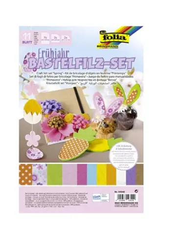 Set creativ Spring PF0001820941, cu 11 bucati de pasla
