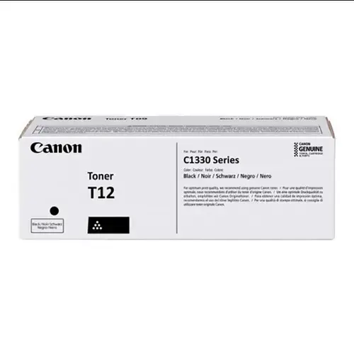 Toner Canon CRG-T12, 7.4k pagini, pentru Color imageCLASS X LBP1333C i-SENSYS X C1333i imageCLASS X C1333iF (Negru)