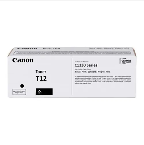 Toner Canon CRG-T12, 7.4k pagini, pentru Color imageCLASS X LBP1333C i-SENSYS X C1333i imageCLASS X C1333iF (Negru)