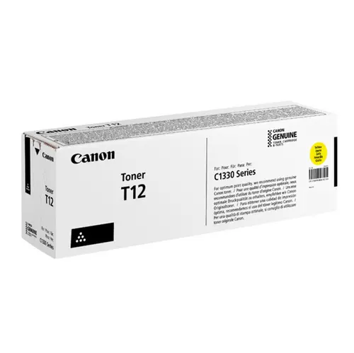 Toner Canon CRG-T12, 5.3k pagini, pentru Color imageCLASS X LBP1333C i-SENSYS X C1333i imageCLASS X C1333iF (Galben)