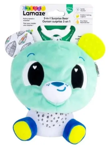 Jucarie Lamaze 3 in 1 - Ursulet, de agatat