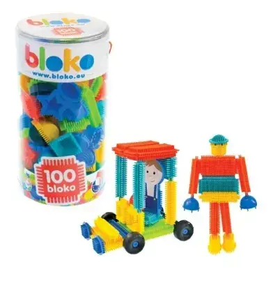 Tub cu 100 piese de constructii