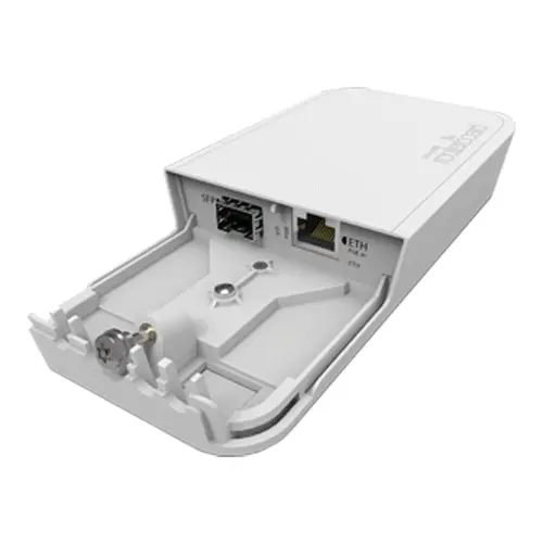 Convertor fibra-cupru Gigabit, carcasa de exterior, PoE in - Mikrotik RBFTC11