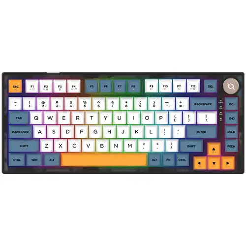 Tastatura Gaming Mecanica AQIRYS Libertas HaiMu Linear Super Silent Switch, Bluetooth/USB, iluminare RGB