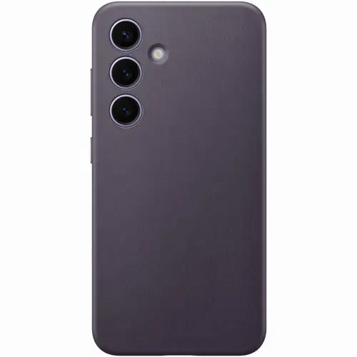 Husa de protectie Samsung Vegan Leather Case pentru Galaxy S24, DARK VIOLET