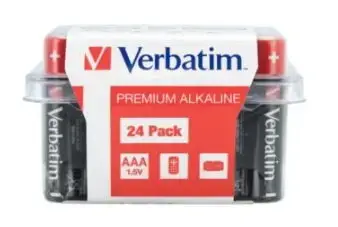 Baterii Alkaline Verbatim 49504, AAA, 24 buc