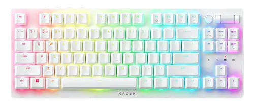 Tastatura Gaming Razer Deathstalker V2 Pro Wireless, Tenkeyless, RGB, Layout US (Alb)