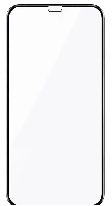 Folie Protectie Sticla Temperata Curbata Lemontti LFST3DIP65BK pentru iPhone XS Max (Transparent/Negru)