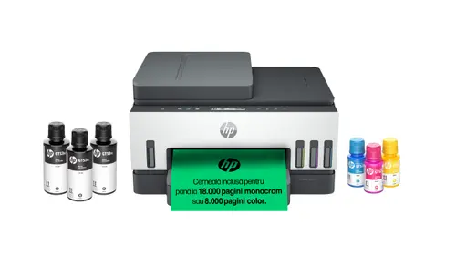 Multifunctionala HP Smart Tank 750 All-in-One Inkjet, CISS, Color, A4, Duplex, Retea, Wi-Fi