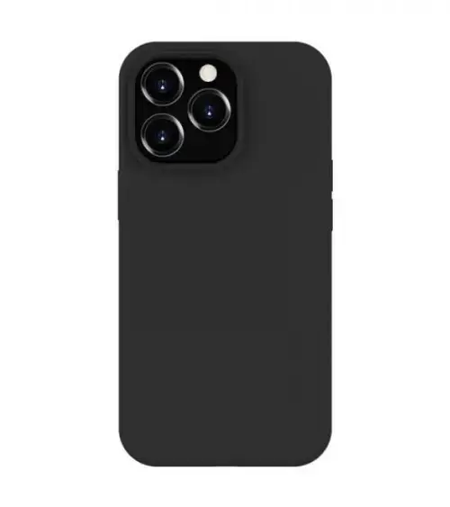 Protectie Spate Lemontti Liquid Silicon MagCharge pentru Apple iPhone 14 Pro (Negru)